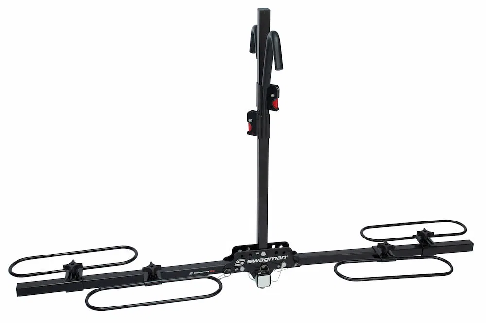 64650 – SWAGMAN Bike Rack, 1-1/4 Inch And 2 Inch Receiver Hitch Mount Holds 2 Bikes Up To 70 Pound Weight Capacity Bi...